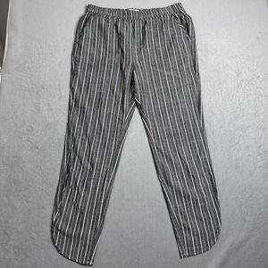 Marine Layer Pants Womens Medium Allison Pant Off White Navy Blue Stripe #10185